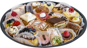 Assorted Pastry Platter Dessert Sampler PNG Image