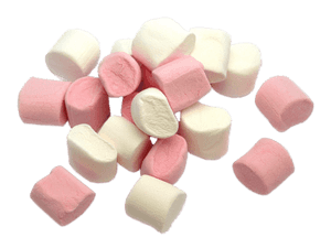 Assorted Pinkand White Marshmallows PNG image with transparent background