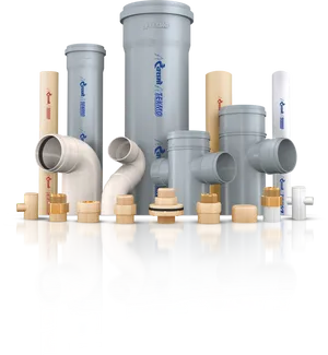 Assorted Plumbing Pipesand Fittings PNG Image