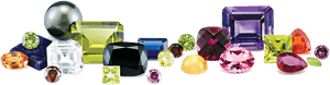 Assorted Precious Gemstones Collection PNG