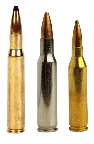 Assorted Rifle Cartridges PNG with transparent background