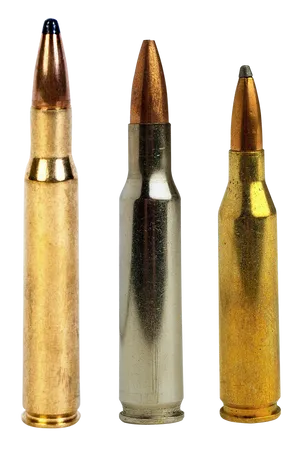 Assorted Rifle Cartridges PNG Image