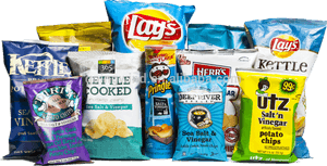 Assorted Saltand Vinegar Chips Collection PNG
