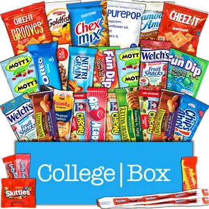 Assorted Snack Variety Pack PNG Image
