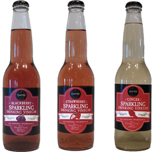 Assorted Sparkling Drinking Vinegars PNG