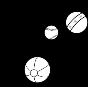 Assorted Sports Balls Vector PNG image with transparent background