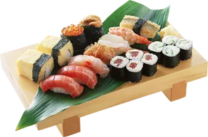 Assorted Sushi Platter PNG Image