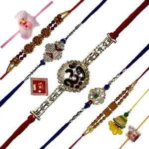 Assorted Traditional Rakhi Designs PNG Image