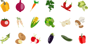 Vegetable Icons 1 Package Clip Arts - Vegetable Icons Png, Transparent Png PNG image with transparent background