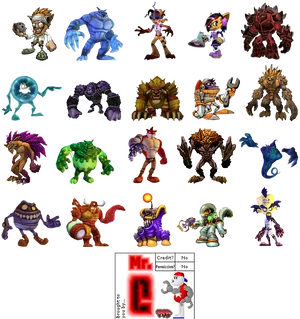 Assorted_ Video_ Game_ Characters_ Collection PNG Image