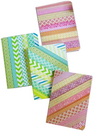 Assorted Washi Tape Designs PNG Image