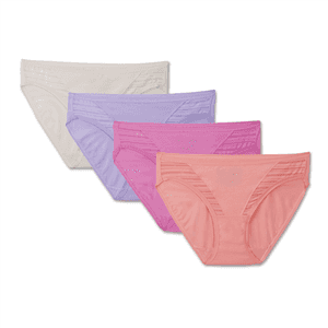 Women's Coolblend Bikini, 4 Pack - Fruit Of The Loom Women's Coolblend Bikini PNG