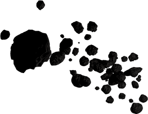 Asteroid Belt Kuiper Belt Comet Clip Art - Transparent Background Asteroid Belt Png, Png Download PNG image with transparent background