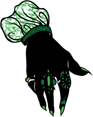 Astrological Pisces Hand Symbol PNG image with transparent background