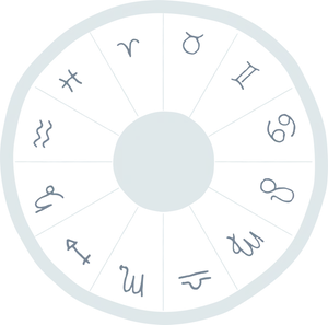 Astrological Symbols Wheel PNG Image