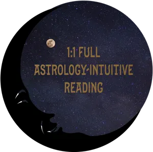 Astrology Intuitive Reading Advertisement PNG Image