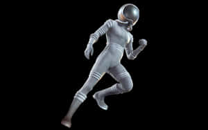 Astronautin Motion PNG with transparent background