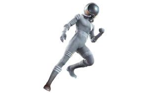 Astronautin Motion PNG Image