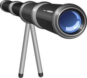 Binoculars Clipart Transparent Background - Transparent Background Telescope Clipart Png, Png Download PNG image with transparent background