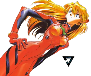 Asukain Plugsuit Evangelion PNG Image