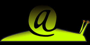 At Symbol Snail Graphic PNG
