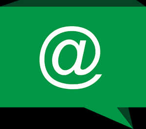 At Symbol Speech Bubble Graphic PNG image with transparent background