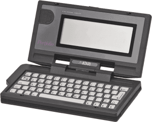 Atari Portfolio Vintage Computer PNG image with transparent background