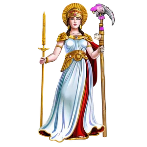 Athena Goddess Wisdom Png Kjs26 PNG Image