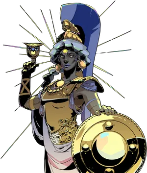 Athena Goddessof Wisdomand Warfare PNG Image