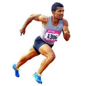 Athletic Sprint PNG mrt PNG with transparent background