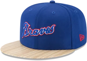 Atlanta Braves Blue Capwith Logo PNG Image