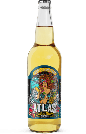 Atlas Pineapple Mango Cider Bottle PNG