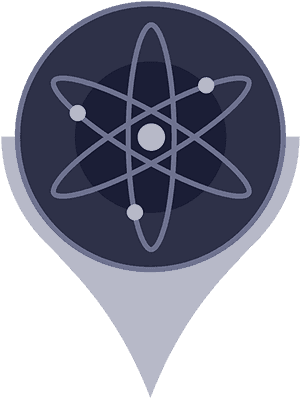 Atomic Location Icon PNG with transparent background