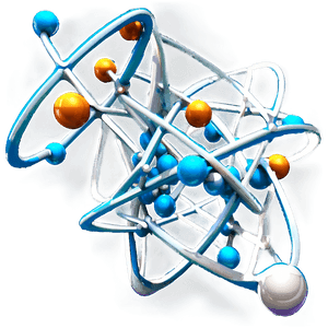 Atomic Structure Model PNG 1 PNG image with transparent background