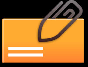 Attached Document Icon PNG with transparent background