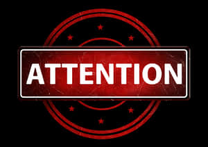 Attention Sign Graphic PNG image with transparent background