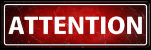 Attention Sign Red Background PNG image with transparent background