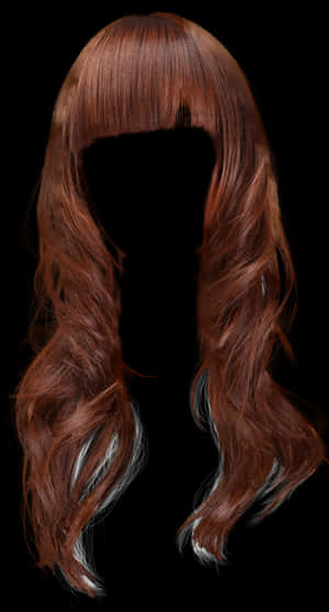 Hair Wig Png - Hair Png Long Red, Transparent Png PNG image with transparent background