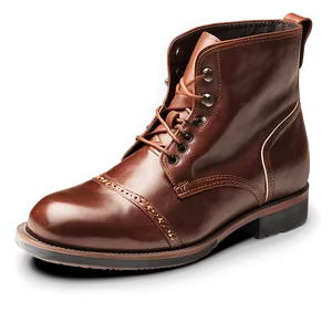 Auburn Leather Boots Png 69 PNG Image