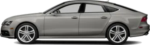 Audi Luxury Sedan Side View PNG Image