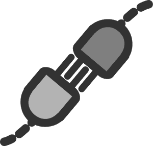 Audio Connector Graphic PNG with transparent background