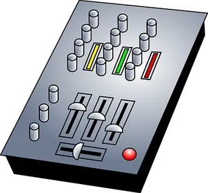 Audio Mixer Panel Illustration PNG Image