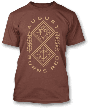 August Burns Red Quiet Heart White T Shirt, HD Png Download PNG with transparent background