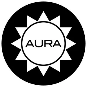 Aura Logo Blackand White PNG Image