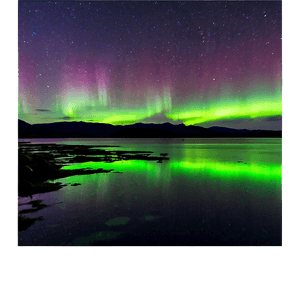 Aurora Borealis Over Lake PNG 43 PNG with transparent background