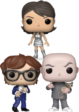 Austin Powers Funko Pop Collection PNG Image