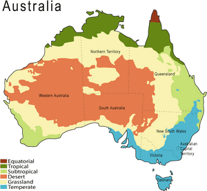 Klimazonen Australien - Physical Division Of Australia, HD Png Download PNG with transparent background