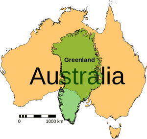 Transparent Haiti Map Png - Greenland Compared To Australia, Png Download PNG with transparent background