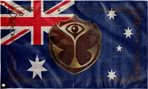 Australian Flag Artistic Design PNG Image