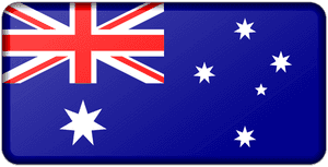 Australian Flag Graphic PNG image with transparent background